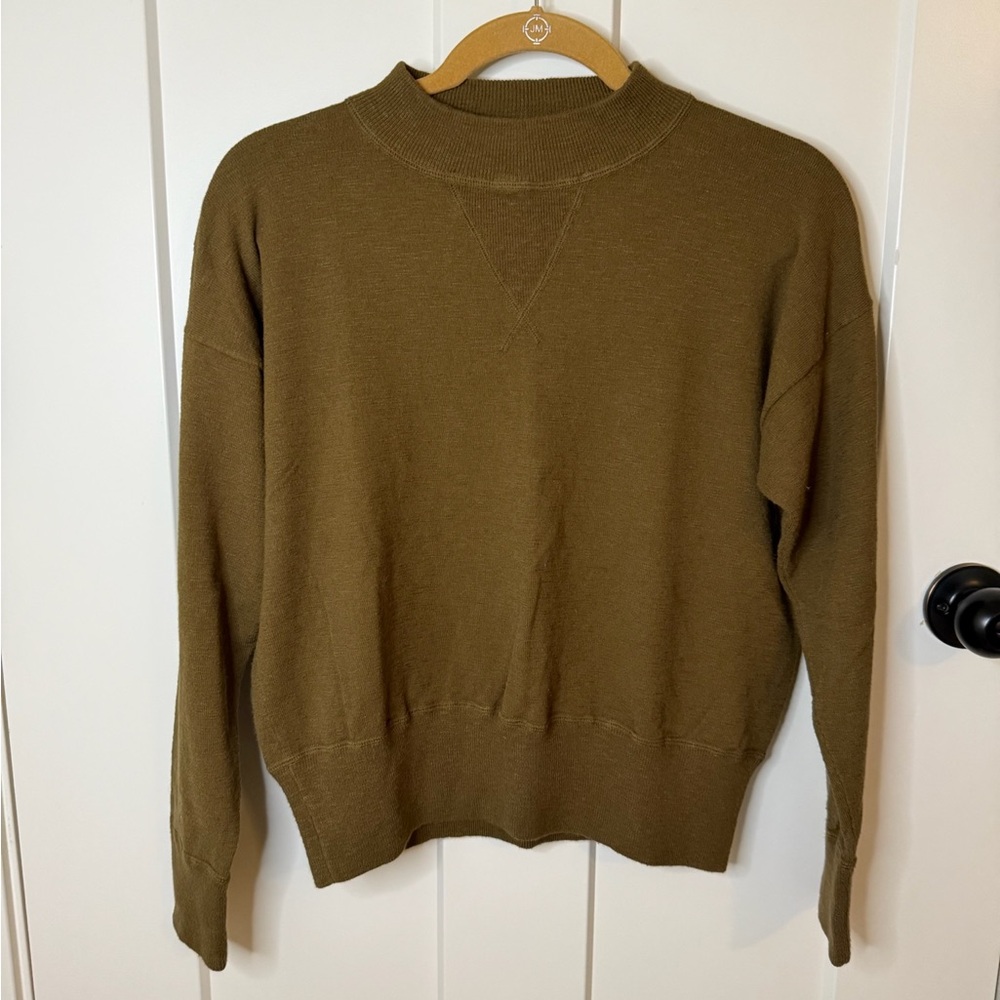 Madewell Khaki Knit Top